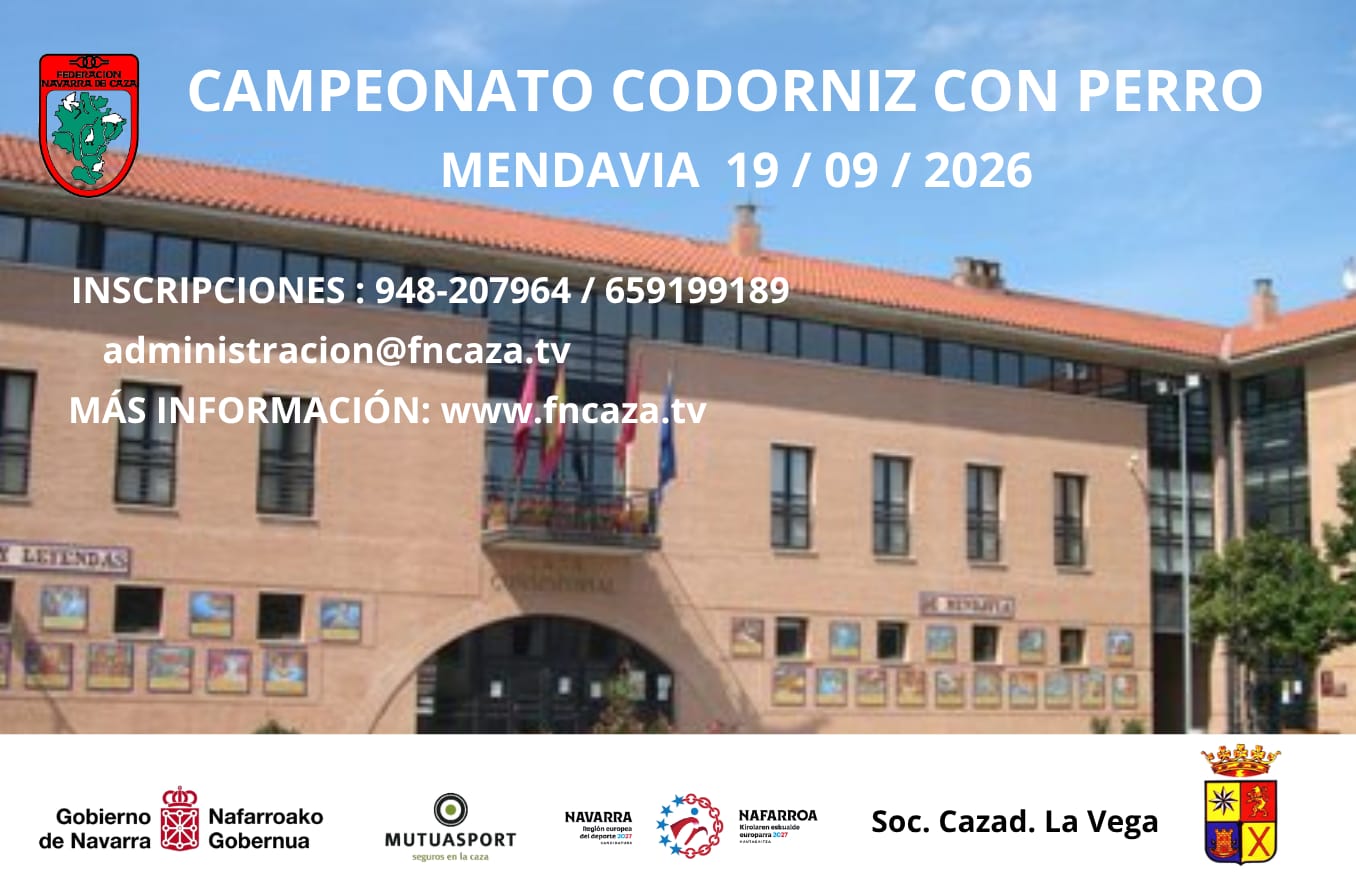 CODORNIZ CON PERRO, MENDAVIA 19-09-26
